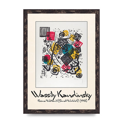 Wassily Kandinsky Kleine Welten V Small Worlds V 1922 Art For The Home - A3 framed