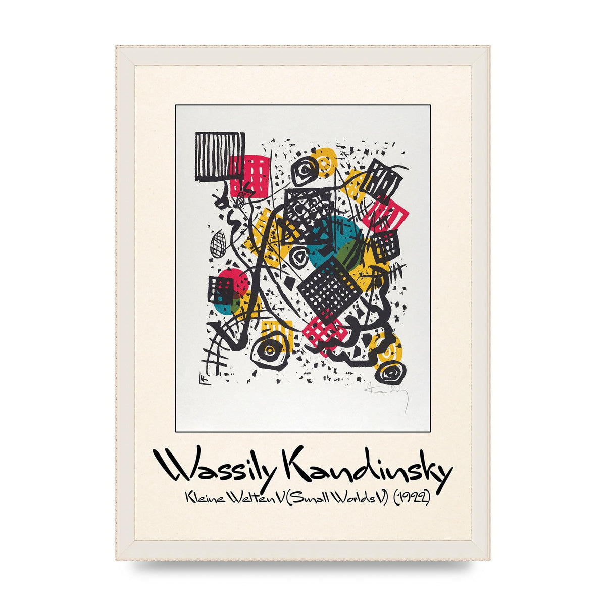 Wassily Kandinsky Kleine Welten V Small Worlds V 1922 Art For The Home - A3 framed