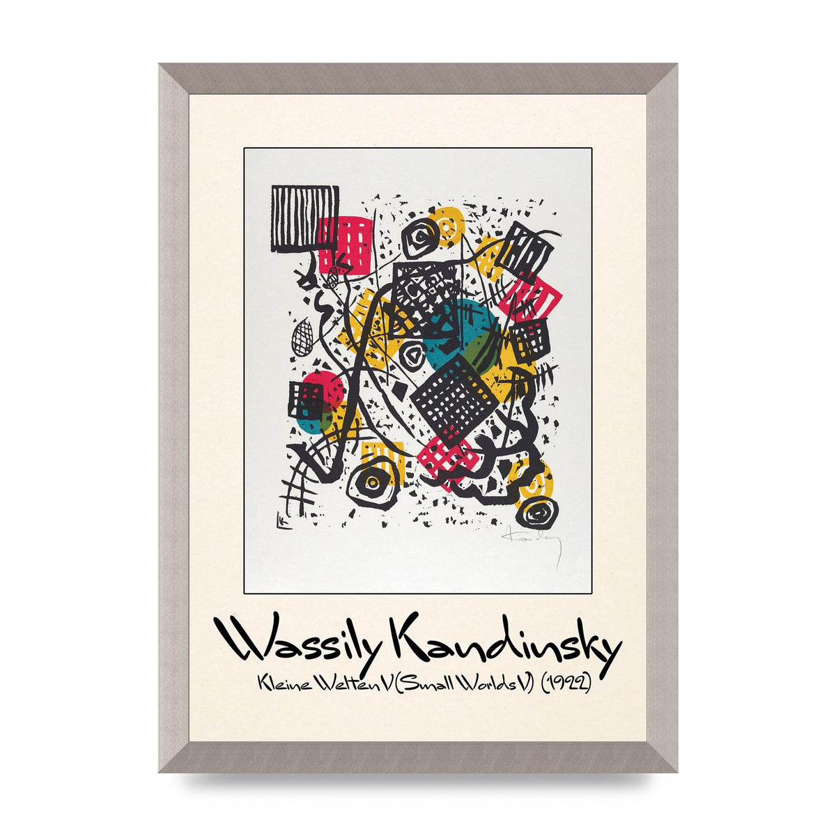 Wassily Kandinsky Kleine Welten V Small Worlds V 1922 Art For The Home - A3 framed