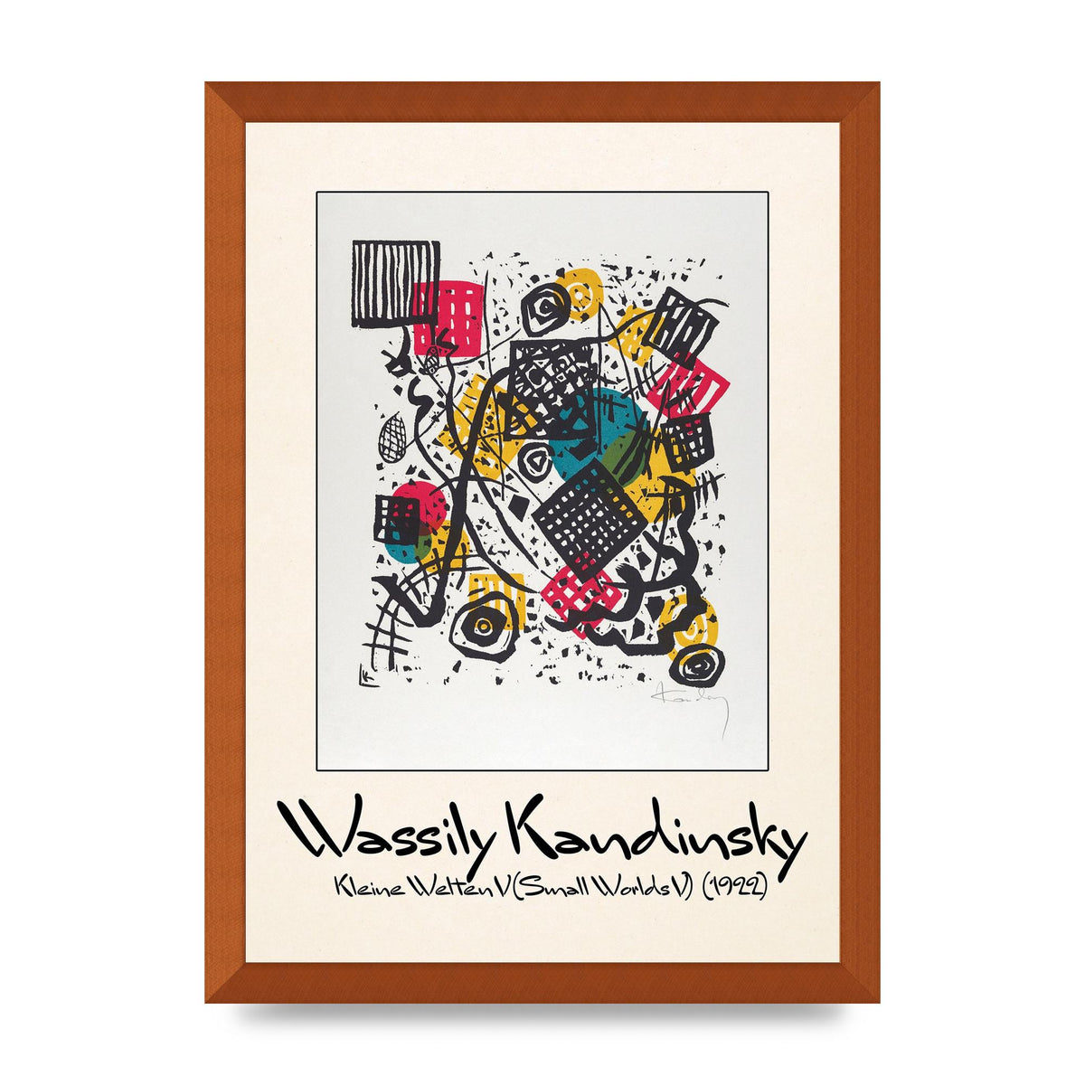 Wassily Kandinsky Kleine Welten V Small Worlds V 1922 Art For The Home - A3 framed