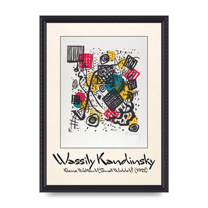 Wassily Kandinsky Kleine Welten V Small Worlds V 1922 Art For The Home - A3 framed