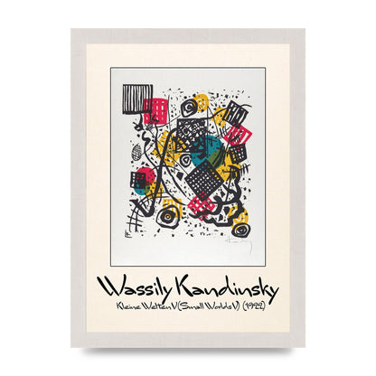 Wassily Kandinsky Kleine Welten V Small Worlds V 1922 Art For The Home - A4 framed