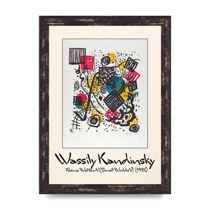 Wassily Kandinsky Kleine Welten V Small Worlds V 1922 Art For The Home - A4 framed