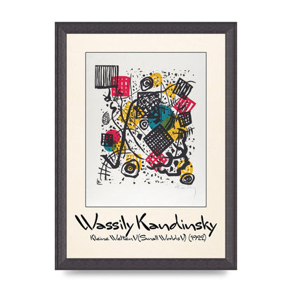 Wassily Kandinsky Kleine Welten V Small Worlds V 1922 Art For The Home - A4 framed