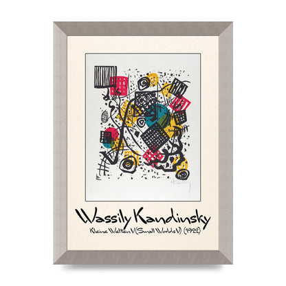 Wassily Kandinsky Kleine Welten V Small Worlds V 1922 Art For The Home - A4 framed