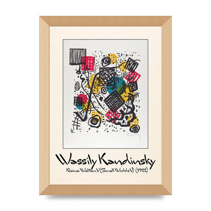 Wassily Kandinsky Kleine Welten V Small Worlds V 1922 Art For The Home - A4 framed