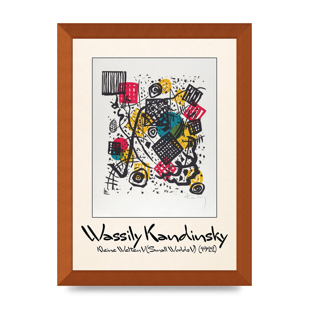 Wassily Kandinsky Kleine Welten V Small Worlds V 1922 Art For The Home - A4 framed
