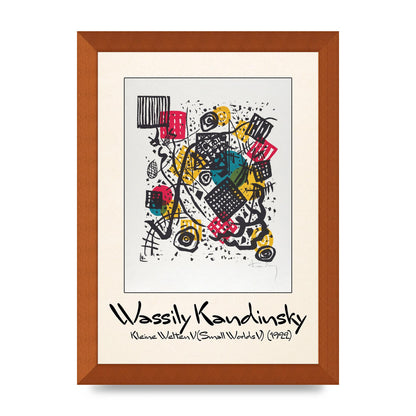 Wassily Kandinsky Kleine Welten V Small Worlds V 1922 Art For The Home - A4 framed