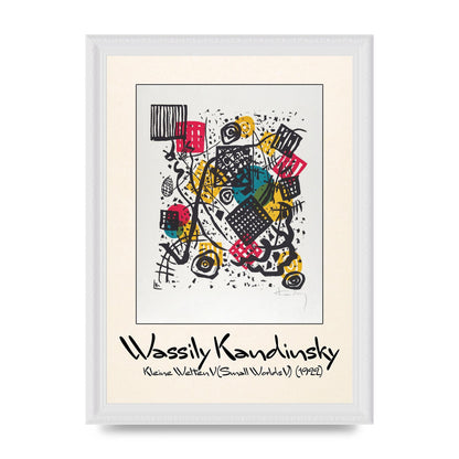 Wassily Kandinsky Kleine Welten V Small Worlds V 1922 Art For The Home - A4 framed