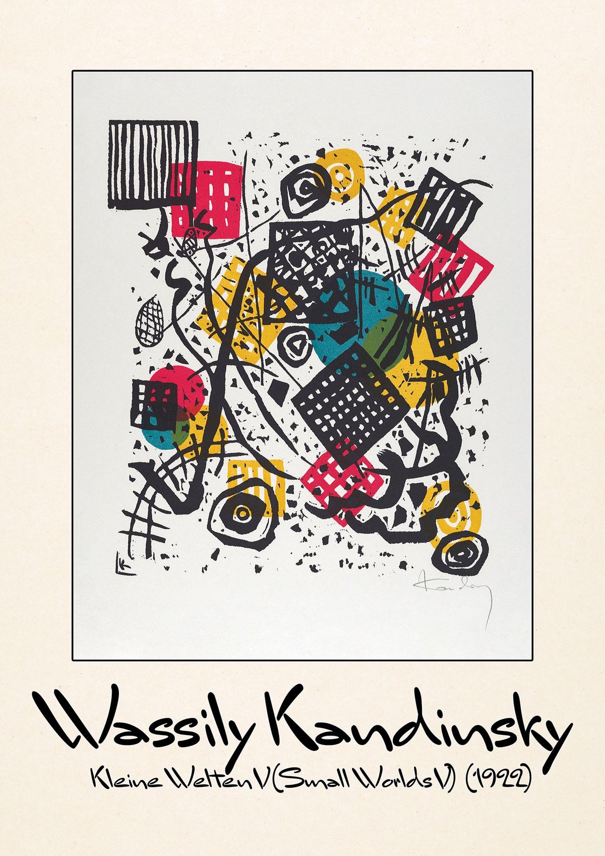 Wassily Kandinsky Kleine Welten V Small Worlds V 1922 Art For The Home - detail