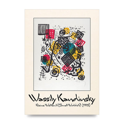 Wassily Kandinsky Kleine Welten V Small Worlds V 1922 Art For The Home - unframed print