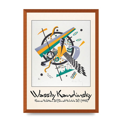 Wassily Kandinsky Kleine Welten Iv Small Worlds Iv 1922 Printed Poster - A2 framed