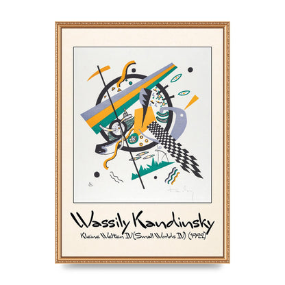 Wassily Kandinsky Kleine Welten Iv Small Worlds Iv 1922 Printed Poster - A2 framed