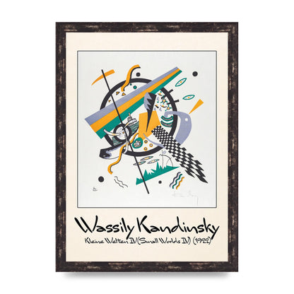 Wassily Kandinsky Kleine Welten Iv Small Worlds Iv 1922 Printed Poster - A3 framed