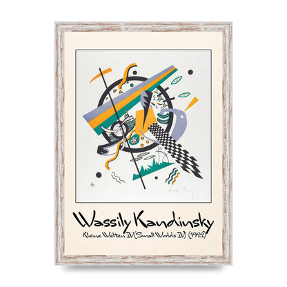 Wassily Kandinsky Kleine Welten Iv Small Worlds Iv 1922 Printed Poster - A3 framed