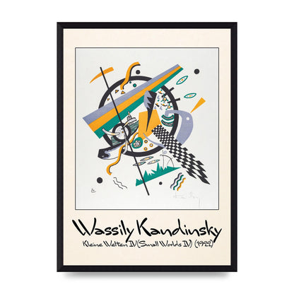 Wassily Kandinsky Kleine Welten Iv Small Worlds Iv 1922 Printed Poster - A3 framed