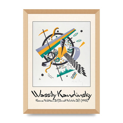 Wassily Kandinsky Kleine Welten Iv Small Worlds Iv 1922 Printed Poster - A3 framed