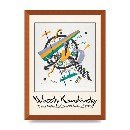 Wassily Kandinsky Kleine Welten Iv Small Worlds Iv 1922 Printed Poster - A3 framed