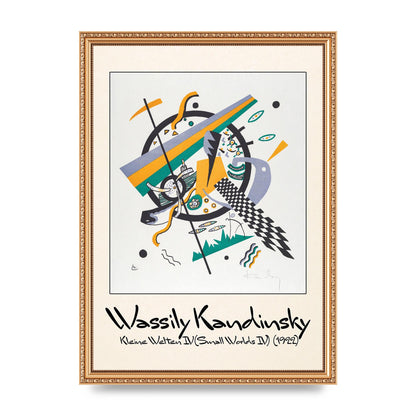 Wassily Kandinsky Kleine Welten Iv Small Worlds Iv 1922 Printed Poster - A3 framed
