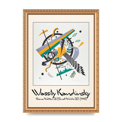 Wassily Kandinsky Kleine Welten Iv Small Worlds Iv 1922 Printed Poster - A4 framed