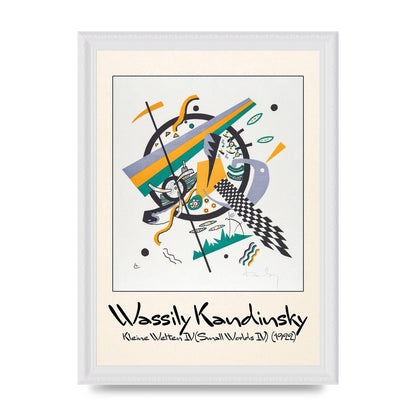 Wassily Kandinsky Kleine Welten Iv Small Worlds Iv 1922 Printed Poster - A4 framed