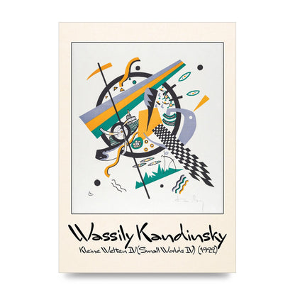 Wassily Kandinsky Kleine Welten Iv Small Worlds Iv 1922 Printed Poster - unframed print