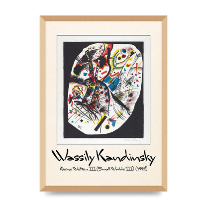 Wassily Kandinsky Kleine Welten Iii Small Worlds Iii 1922 Wall Art - A2 framed