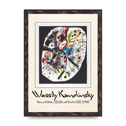 Wassily Kandinsky Kleine Welten Iii Small Worlds Iii 1922 Wall Art - A3 framed
