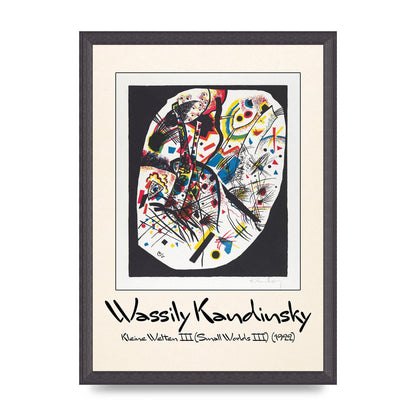 Wassily Kandinsky Kleine Welten Iii Small Worlds Iii 1922 Wall Art - A3 framed