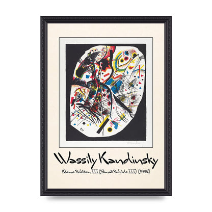 Wassily Kandinsky Kleine Welten Iii Small Worlds Iii 1922 Wall Art - A3 framed