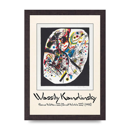 Wassily Kandinsky Kleine Welten Iii Small Worlds Iii 1922 Wall Art - A4 framed