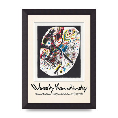 Wassily Kandinsky Kleine Welten Iii Small Worlds Iii 1922 Wall Art - A4 framed