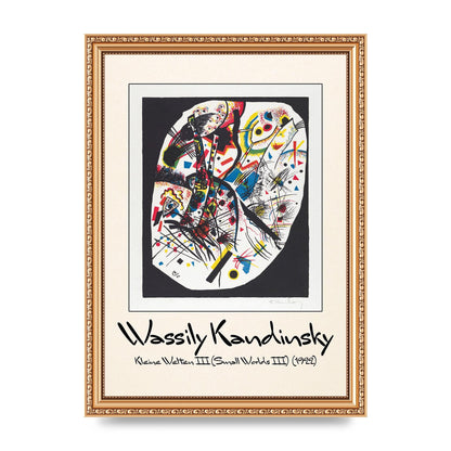 Wassily Kandinsky Kleine Welten Iii Small Worlds Iii 1922 Wall Art - A4 framed