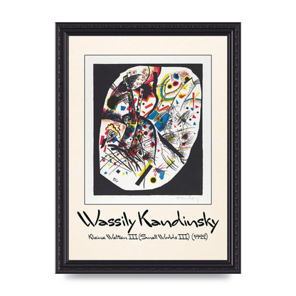 Wassily Kandinsky Kleine Welten Iii Small Worlds Iii 1922 Wall Art - A4 framed