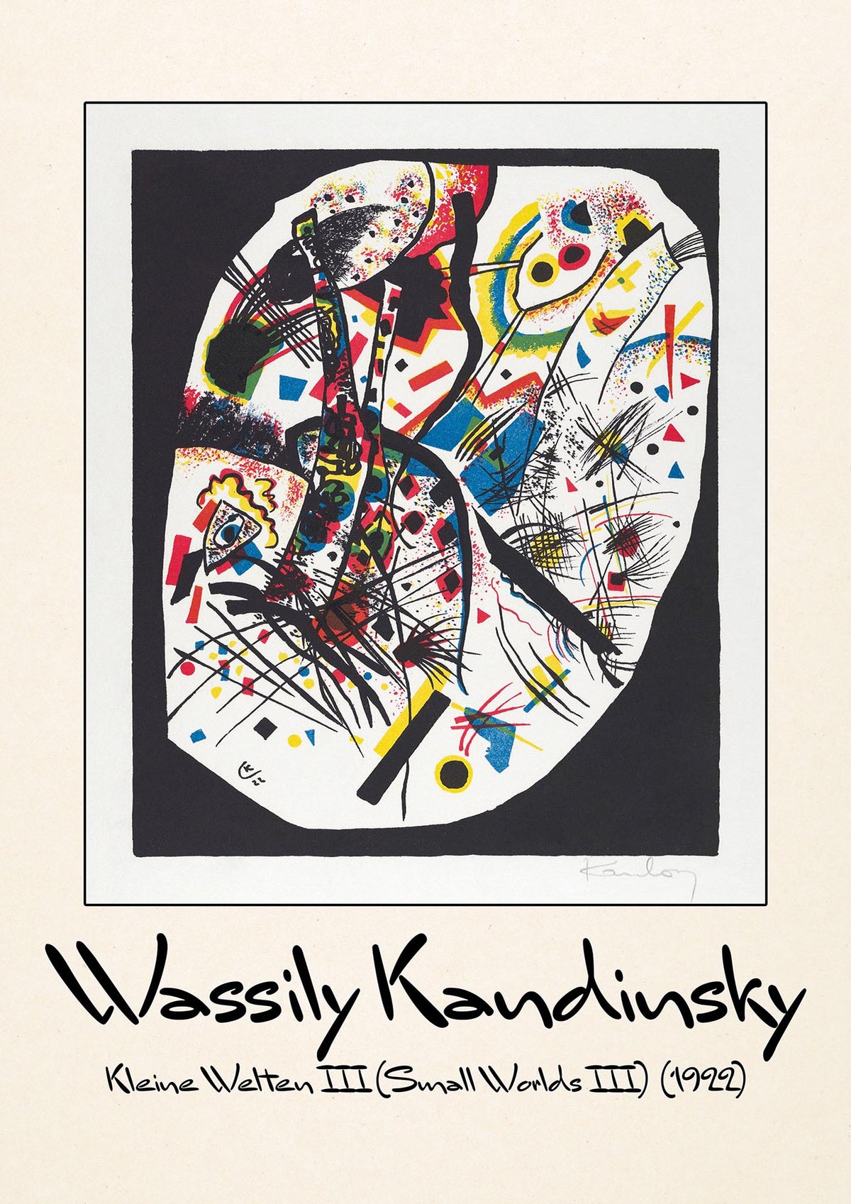 Wassily Kandinsky Kleine Welten Iii Small Worlds Iii 1922 Wall Art - detail