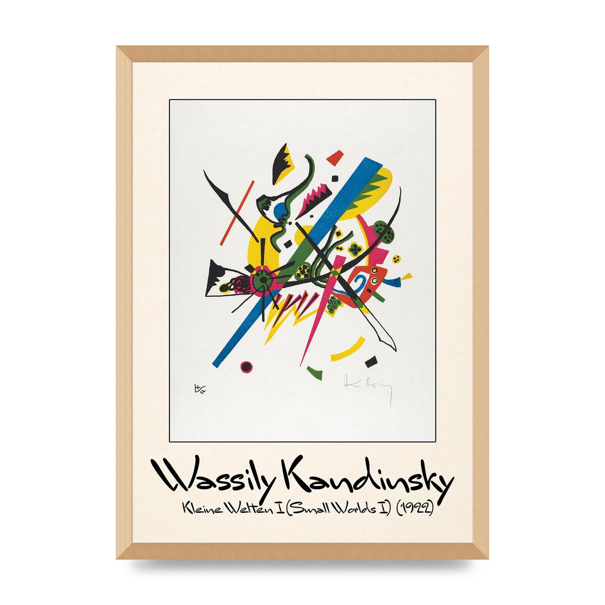 Wassily Kandinsky Kleine Welten I Small Worlds I 1922 Art For The Home - A2 framed