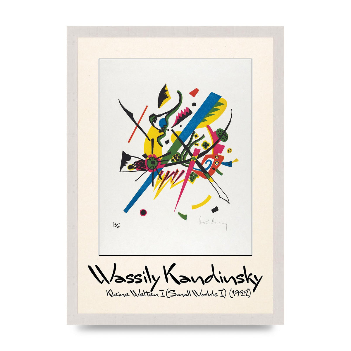 Wassily Kandinsky Kleine Welten I Small Worlds I 1922 Art For The Home - A3 framed