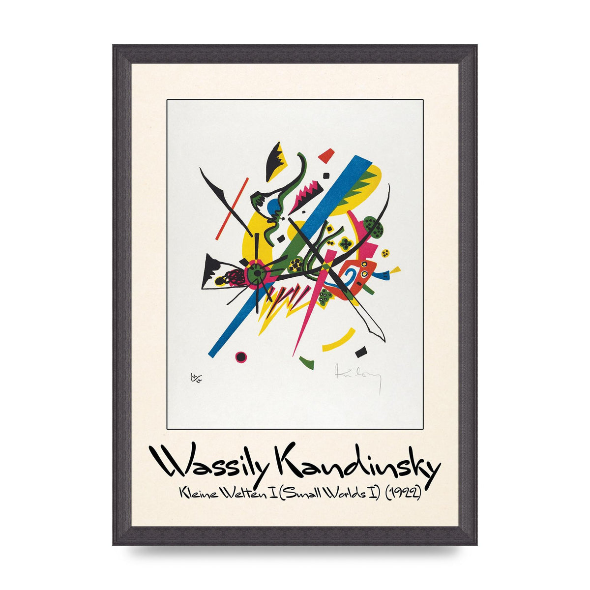 Wassily Kandinsky Kleine Welten I Small Worlds I 1922 Art For The Home - A3 framed