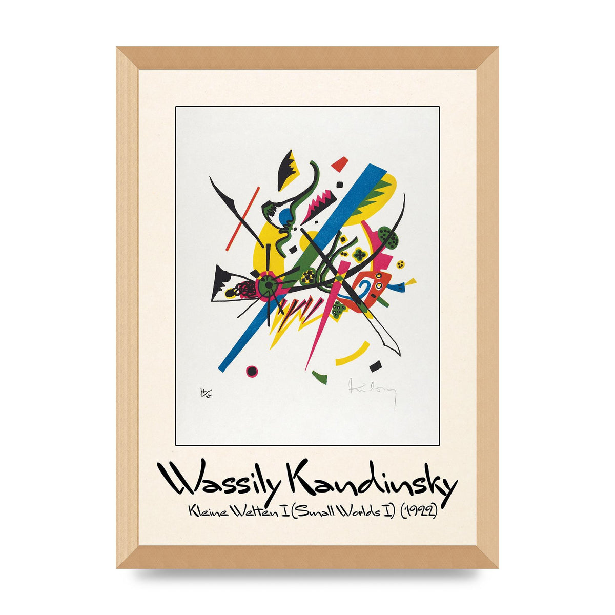 Wassily Kandinsky Kleine Welten I Small Worlds I 1922 Art For The Home - A3 framed