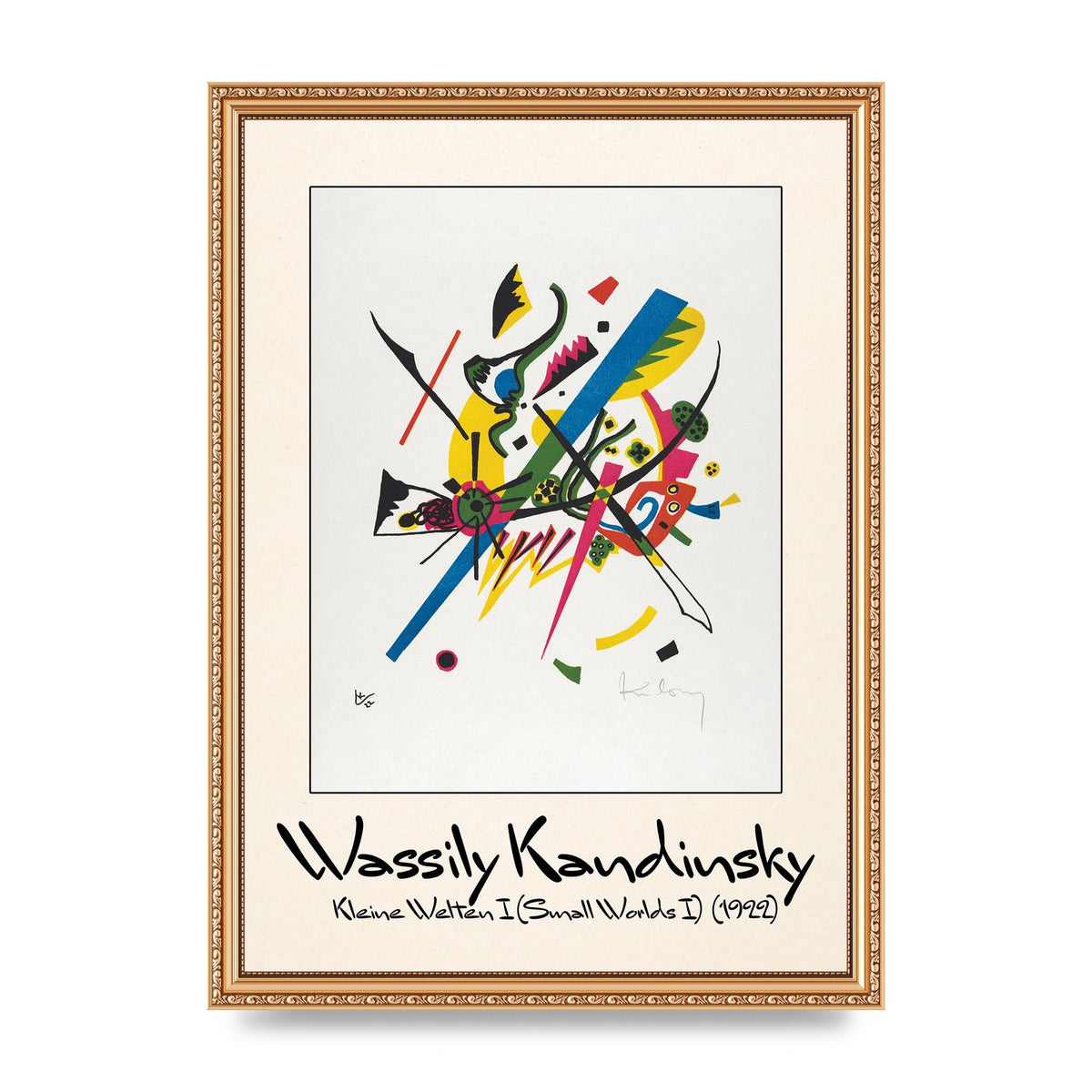 Wassily Kandinsky Kleine Welten I Small Worlds I 1922 Art For The Home - A3 framed