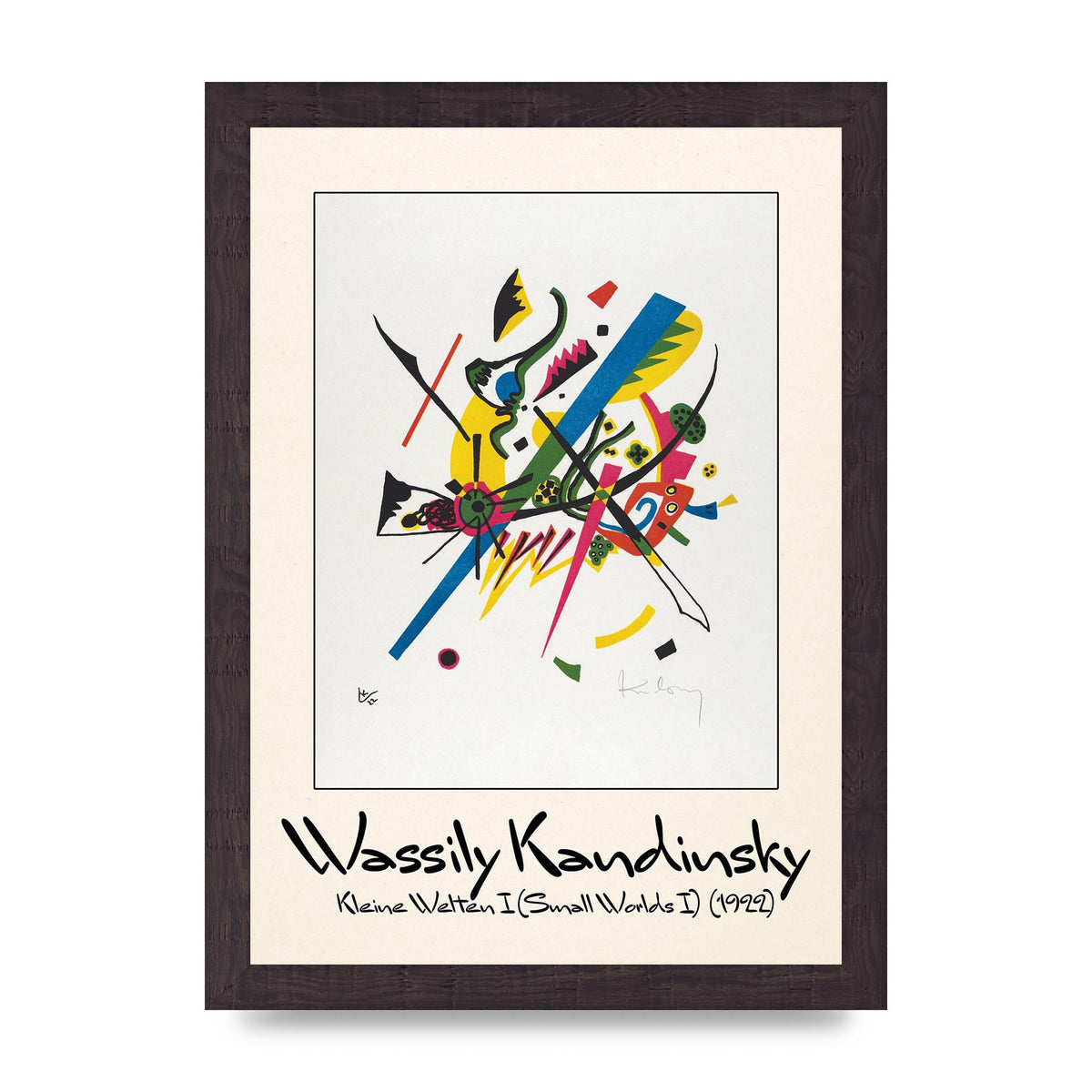 Wassily Kandinsky Kleine Welten I Small Worlds I 1922 Art For The Home - A4 framed