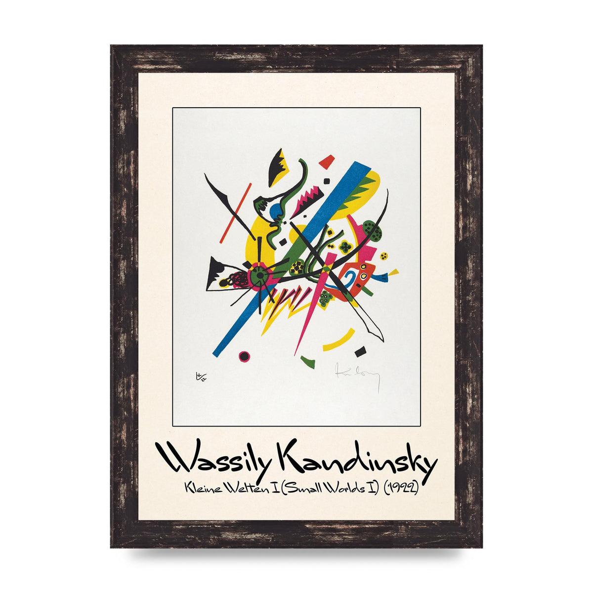 Wassily Kandinsky Kleine Welten I Small Worlds I 1922 Art For The Home - A4 framed