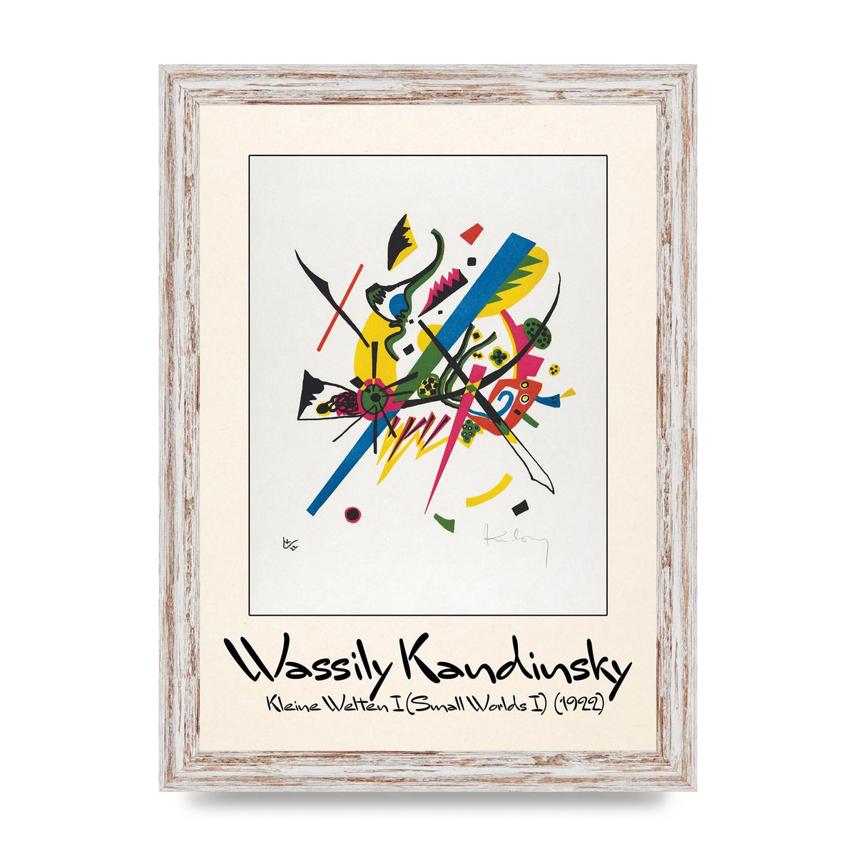 Wassily Kandinsky Kleine Welten I Small Worlds I 1922 Art For The Home - A4 framed