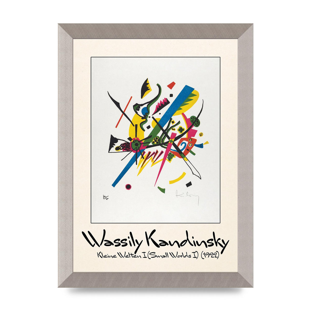 Wassily Kandinsky Kleine Welten I Small Worlds I 1922 Art For The Home - A4 framed