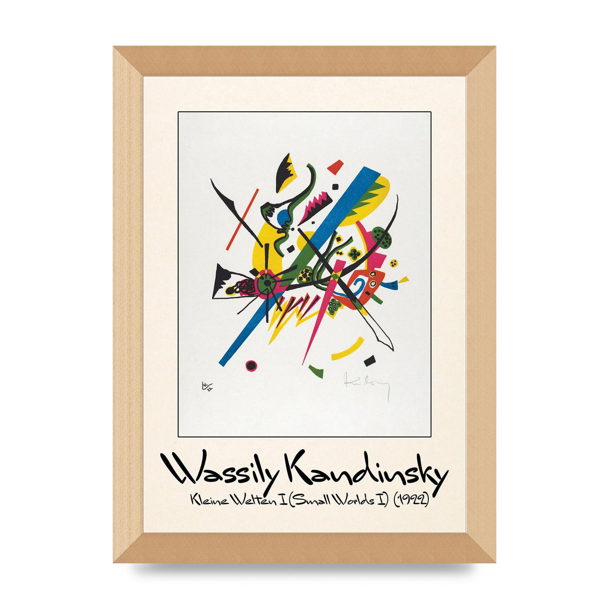 Wassily Kandinsky Kleine Welten I Small Worlds I 1922 Art For The Home - A4 framed