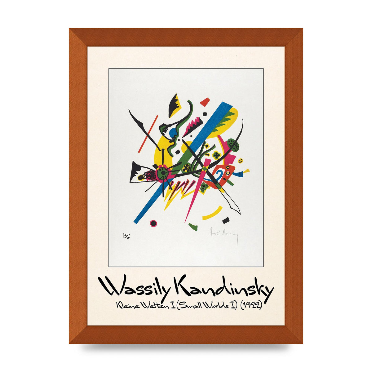 Wassily Kandinsky Kleine Welten I Small Worlds I 1922 Art For The Home - A4 framed