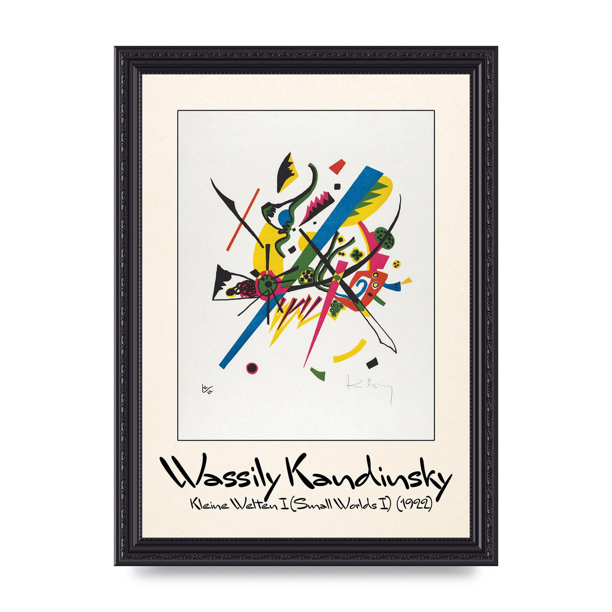 Wassily Kandinsky Kleine Welten I Small Worlds I 1922 Art For The Home - A4 framed