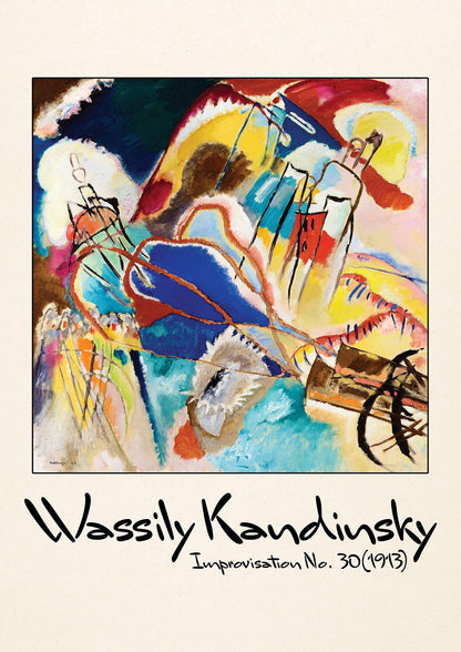 Wassily Kandinsky Improvisation No 30 1913 Printed Poster - detail