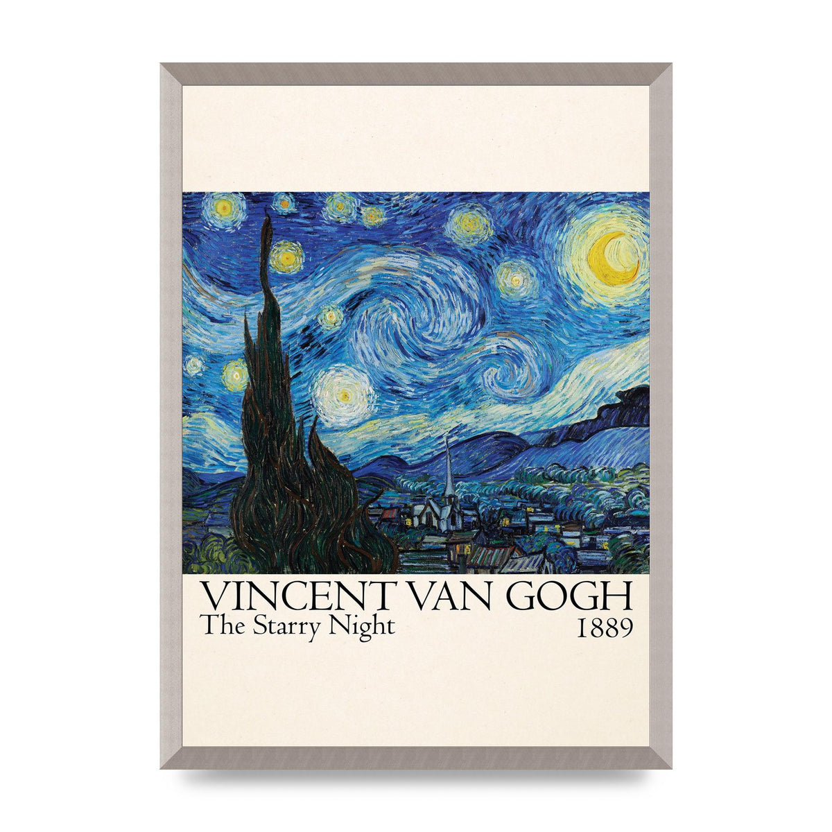 Vincent Van Gogh The Starry Night 1889 Art For The Home - A2 framed