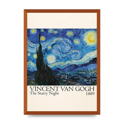 Vincent Van Gogh The Starry Night 1889 Art For The Home - A2 framed